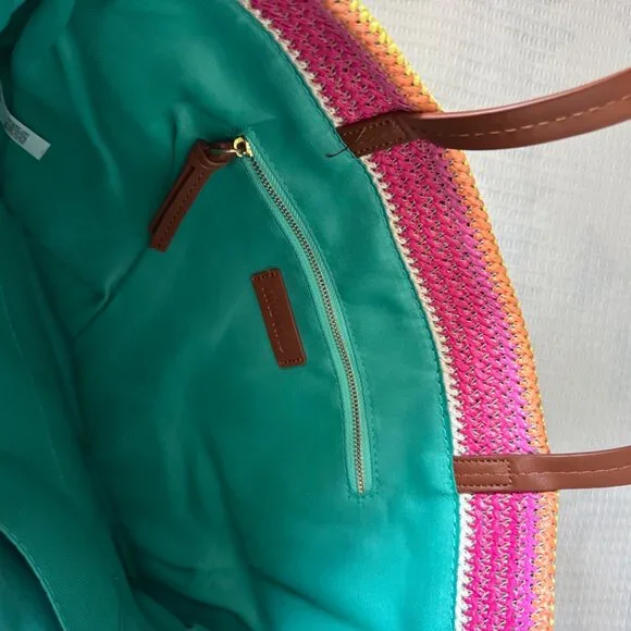 Colorful Crochet Tote Bag